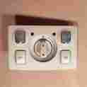 0000000 Audi 2003 A6 C5 Front Reading Dome Light W Sunroof Control Oem-tan