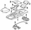 05013619aa Dodge Chrysler Oem Map Light Lens Image 2