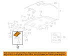 96673794 09-10 Lmp Vue-map Light-reading Assembly Gm Oem Saturn