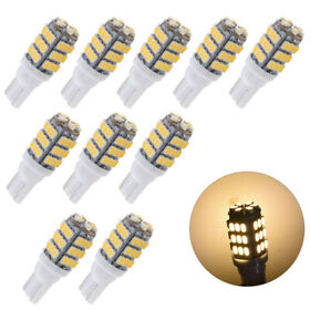 Law114924 10pcs T10 Rv For Camper Trailer 12v Led Interior Light Bulbs Warm White