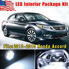 14pcs Conversion Package Kit For 2013-2015 Honda Accord Led Interior Deal Xenon White Combo 6874783075531