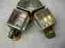 1900 1900s Edmunds Jones 2 Early 6 Inch Interior Brass Coach Carriage Lights Lamps