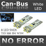2 Canb-t10-8led-wh-njpz-l1p01-10 Icbeamer Canbus Xenon Led No Error Chips White Replaces License