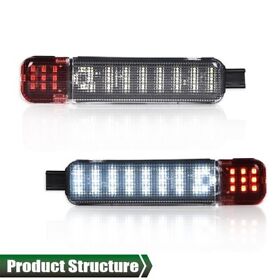 Alo07251235 2 Led Door Panel Lights Courtesy Lamps Fit For 97-06 Chevy Gmc C K Tahoe Yukon