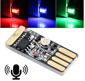 T10-ama-y-hp 2 Pcs Usb Rgb Color Interface Miniature Night Light Led Car Ambient Atmosphere