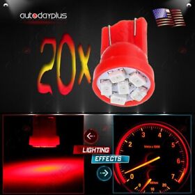 Adp9904271505s 20x Red 6smd Led T10 2825 194 168 Instrument Dash Cluster Light Bulbs For Gmc