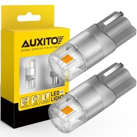 Auxito2us2tt10 2x T10 12v W5w Amber Led Turn Signal Tail Lights Lamps Bulbs Car Accessories New