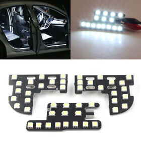 Read-h-fit-2012 3 White Interior Dome Map Reading Lights For Honda Fit Jazz Civic 9th City 12-14
