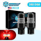 3157 Led Strobe Red Brake Stop Tail Parking Light Bulbs For Ford F-150 Ram 1500