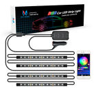 Mic-csl-450 48led Rgb Car Interior Atmosphere Light Strip Bluetooth App Music Controller 12v Mic-csl-450 48led Rgb Car Interior Atmosphere Light Strip Bluetooth App Music Controller 12v
