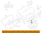 51137113590 04-06 Bmw Oem Lid-lamp 325ci Trunk Lens