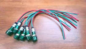 Ghp12 6 Bbt 12 Volt Waterproof Bright Green Led Hi Profile Indicator Lights