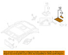 61316951259 Bmw Oem 2008 128i-dome Light-overhead Lamp