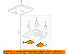 6n7z13783aa Ford Oem Overhead Roof Lens Right