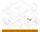 63217169186 750i Bmw Interior-roof-bulb Xdrive Oem 10-14