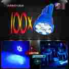 8-smd 2825 W5wb Autodayplus 100 X T10 Blue Super Bright Led Car Light Bulbs 194 921 168 175 501