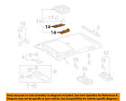 8126547060 Lens Prius Lamp 10-13 Interior-roof-map Oem Toyota
