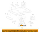 8126552020 Lamp Interior-roof-map Oem Lens Toyota