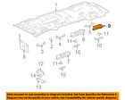 88954387 Gm Oem Interior-roof-courtesy Lamp