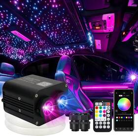 Qj-l020 Amki Dual Color 20w Twinkle Starlight Headliner Kit 1300pcs 0.03in 13.1ft Fib