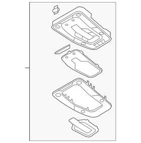 4k0-947-135-bb-6ps Audi Genuine Map Lamp Assembly