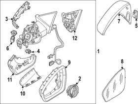 89a-945-302-c Audi Genuine Puddle Lamp