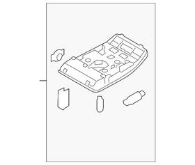 8t0-947-140-et1 Audi Genuine Map Lamp Assembly