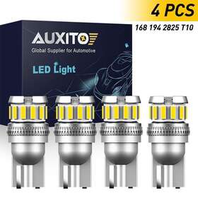 2825 Auxito 2f-13smd-4pcs-white-kit 4x T10/194/2825/158 Led Light Side Marker Map License Plate Bulbs 6000k K