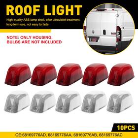 68232472aa Auxito 10x Front And Rear Cab Roof Light Housings For Dodge Ram Promaster 1500 2500 3500