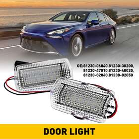 81230-02050 Auxito 81230-06040 81230-30200 Led Side Door Light Lamp For Toyota Camry Prius Avalon 4runner White