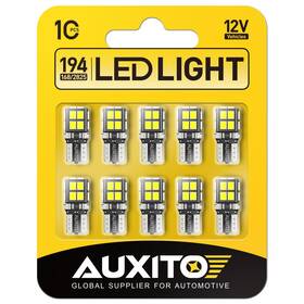 Auxito-us14et10y10-0914 Auxito 194 Led Bulb 6000k White 168 2825 W5w T10 Wedge 14-smd Interior