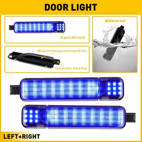 Cmd-silverado-99-06yxb Auxito Pair Led Door Courtesy Light For Chevy Silverado Suburban Tahoe Gmc Sierra Yukon