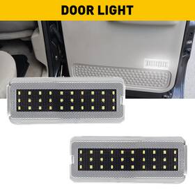 Eoq-ww-39851 Auxito White Front Rear Full Led Door Courtesy Entry Fit 2000-2005 Light Ford Excursion