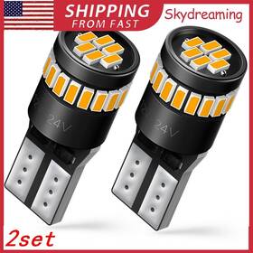 2825 Auxito T10/168/192/194/2825/175/w5w 4x T10 Led License Plate Parking Light Bulb Amber Yellow 168 194 Exf