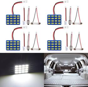 Auxlight 618202634437 Car Interior Led Lights Accessories With 194 168 6000k Xenon White