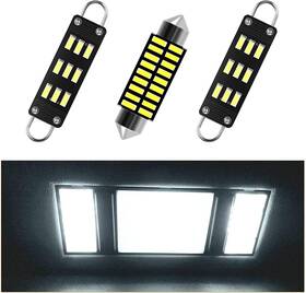 Awachery-007 Awalited 3pcs Interior Led Map Dome Light Bulbs Kit Compatible Yellow Black