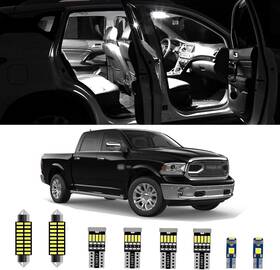 Drm-001 Awalited 12pcs Ram 1500 Interior Led Lights Kit Super Bright White Black