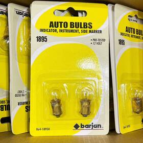 101-1895 Barjan Lot Of 13 Packs 2 Mini Light Bulbs #1895 Instrument Panel License Lamps Dash