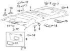 Bb5z13776am Ford Brand New Genuine Oem Row Ebony Interior Lamp Assembly