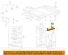 Ys4z13733aad Bezel 08-11 Oem Ford Interior-roof-lamp Focus