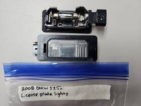 080207 Bmw 107/080207 2008 535xi License Plate Lights Lamps Oem