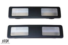 2269512 Bmw 2000 - 2003 E39 M5 Front Upper Black Sun Visor Light Pair Assembly Oem
