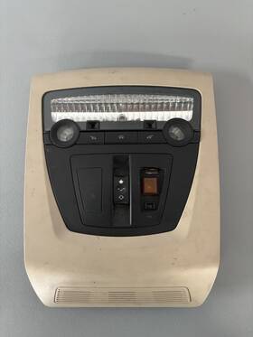 28253419 Bmw 11-16 F10 5 Series Interior Reading Dome Light Console Unit Beige