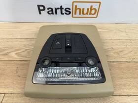 28349528 Bmw 2013 X3 F25 Oem Front Upper Dome Reading Light Sunroof Switches Beige