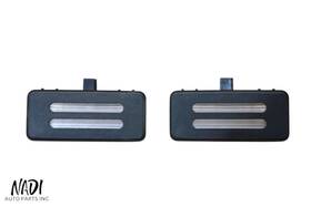 5155149 Bmw 2007 - 2013 E92 M3 335i 328i Upper Black Sun Visor Vanity Light Pair Oem