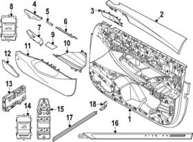 61-31-5-b5b-f20 Bmw Genuine Touch Control Box Front Door 613010