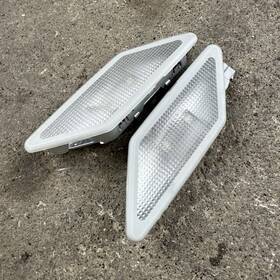 66311387037 Bmw Oem E36 C Pillar Lights Grey Reading Lamp Light Vanity Left Right Pair