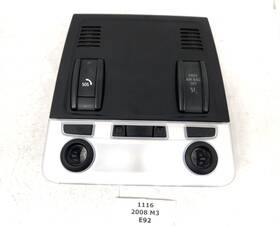 9137501 Bmw 08-13 Oem E90 E92 M3 Roof Overhead Dome Light Control Switch Black