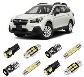 Bri10-19sbotbk-12w Brishine White Interior Led Lights Kit For Subaru Outback 2010 Xenon