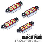 211-2 Canbus 42mm 214-2 Error 4x Bulbs Flicker Led 212-2 576 Festoon 578
